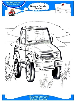 Çocuklar İçin Suzuki Boyama Sayfaları 